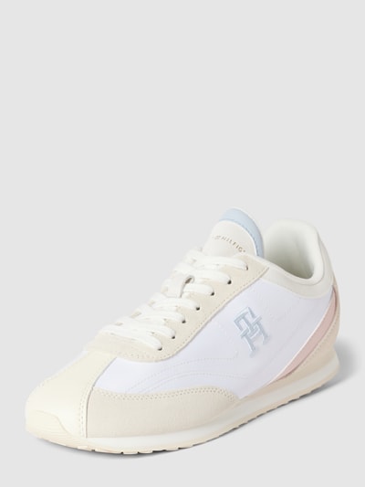 Peek & Cloppenburg Tommy HilfigerSneaker aus Leder mit Label-Stitching in weiss