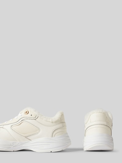 Peek & Cloppenburg Tommy HilfigerSneaker Aus Leder-Mix Modell 'CHUNKY WINTER RUNNER' In Weiss
