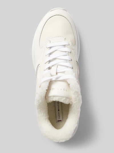 Peek & Cloppenburg Tommy HilfigerSneaker Aus Leder-Mix Modell 'CHUNKY WINTER RUNNER' In Weiss
