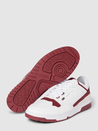 Peek & Cloppenburg Tommy HilfigerSneaker In Two-Tone-Machart Modell 'BASKET STREET' In Rot