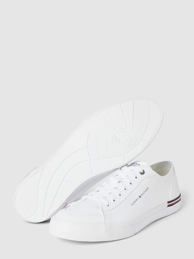 Peek & Cloppenburg Tommy HilfigerSneaker Mit Label-Print Modell 'CORPORATE' In Weiss