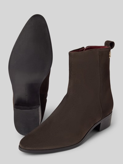 Peek & Cloppenburg Tommy HilfigerStiefel Mit Label-Detail In Dunkelbraun