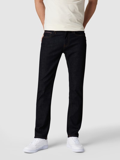 Peek & Cloppenburg Tommy HilfigerStraight Fit Jeans Mit Stretch-Anteil Modell 'Denton' In Dunkelblau