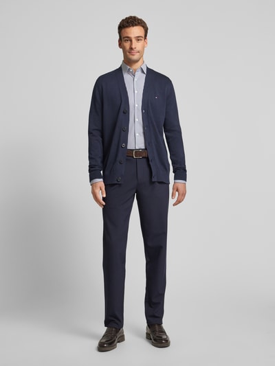 Peek & Cloppenburg Tommy HilfigerStrickjacke mit Label-Stitching in marine