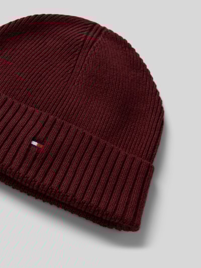Peek & Cloppenburg Tommy HilfigerStrickmütze Mit Logo-Detail In Bordeaux