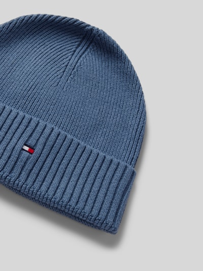Peek & Cloppenburg Tommy HilfigerStrickmütze Mit Logo-Detail In Jeansblau