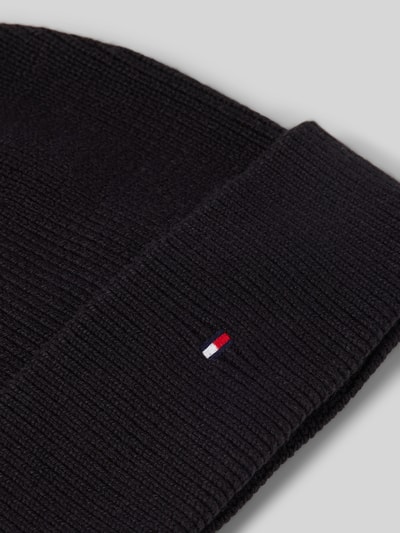 Peek & Cloppenburg Tommy HilfigerStrickmütze Mit Logo-Stitching Modell 'ESSENTIAL' In Black