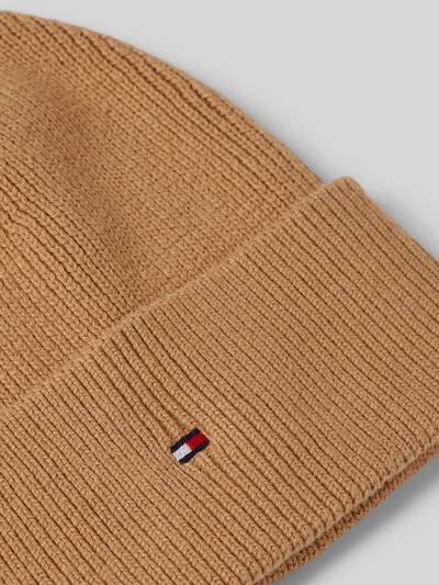 Peek & Cloppenburg Tommy HilfigerStrickmütze Mit Logo-Stitching Modell 'ESSENTIAL' In Beige