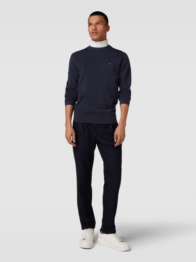 Peek & Cloppenburg Tommy HilfigerStrickpullover mit Logo-Stitching in marine