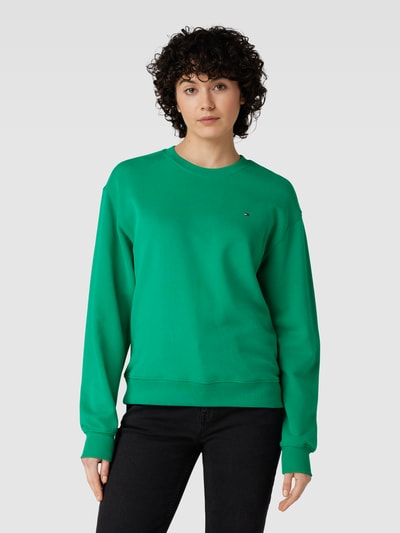 Peek & Cloppenburg Tommy HilfigerSweatshirt Mit Logo-Stitching In Gruen