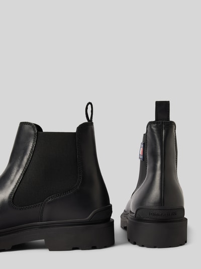 Peek & Cloppenburg Tommy JeansChelsea Boots Aus Leder Mit Label-Patch In Black