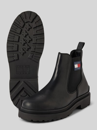 Peek & Cloppenburg Tommy JeansChelsea Boots Aus Leder Mit Label-Patch In Black