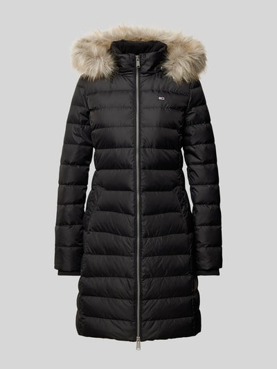 Peek & Cloppenburg Tommy JeansDaunenmantel Mit Logo-Stitching In Black