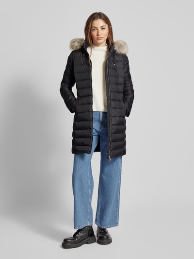 Peek & Cloppenburg Tommy JeansDaunenmantel mit Logo-Stitching in black