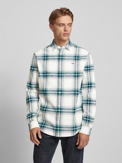 Peek & Cloppenburg Tommy JeansFreizeithemd Mit Label-Stitching In Offwhite