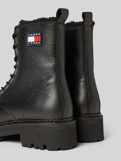 Peek & Cloppenburg Tommy JeansLederboots Mit Label-Badge Modell 'URBAN' In Black