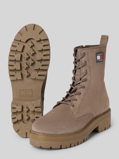 Peek & Cloppenburg Tommy JeansLederboots Mit Label-Badge Modell 'URBAN' In Beige