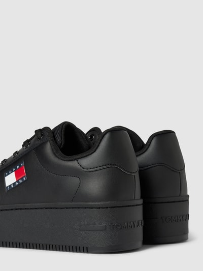 Peek & Cloppenburg Tommy JeansLedersneaker Mit Plateausohle In Black
