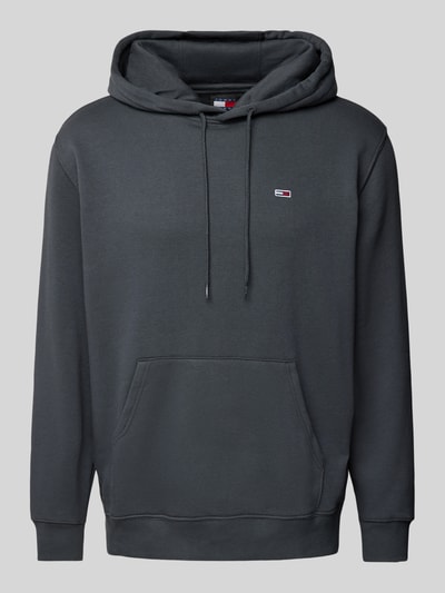 Peek & Cloppenburg Tommy JeansRegular Fit Hoodie Mit Label-Stitching In Anthrazit