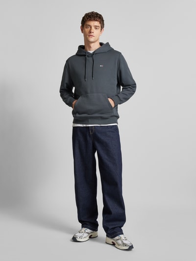 Peek & Cloppenburg Tommy JeansRegular Fit Hoodie mit Label-Stitching in anthrazit