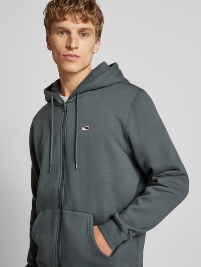 Peek & Cloppenburg Tommy JeansRegular Fit Sweatjacke Mit Kapuze In Anthrazit