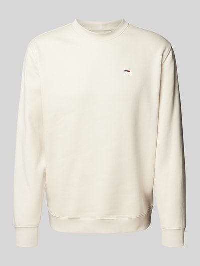 Peek & Cloppenburg Tommy JeansRegular Fit Sweatshirt Mit Logo-Badge In Beige
