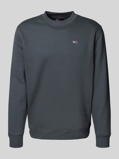 Peek & Cloppenburg Tommy JeansRegular Fit Sweatshirt Mit Logo-Badge In Anthrazit