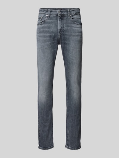 Peek & Cloppenburg Tommy JeansSlim Fit Jeans Mit Label-Stitching Modell 'AUSTIN' In Mittelgrau
