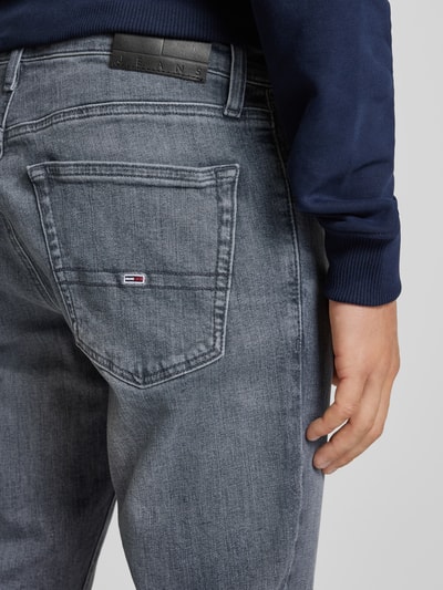 Peek & Cloppenburg Tommy JeansSlim Fit Jeans Mit Label-Stitching Modell 'AUSTIN' In Mittelgrau