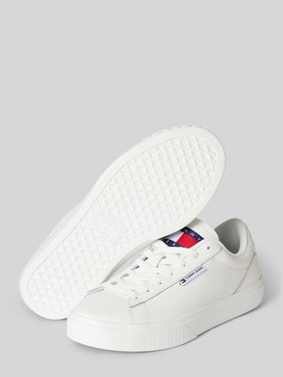 Peek & Cloppenburg Tommy JeansSneaker Aus Leder Modell 'CUPSOLE' In Ecru