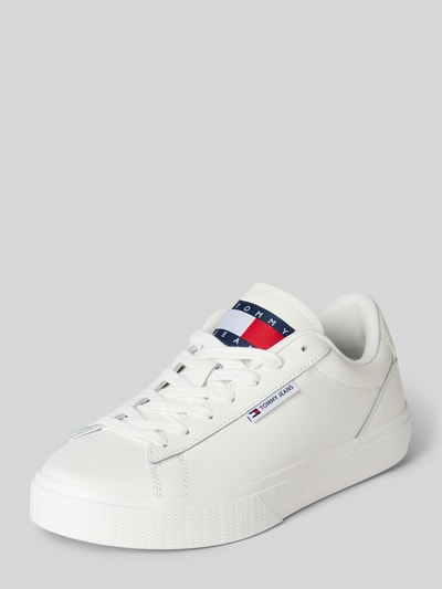 Peek & Cloppenburg Tommy JeansSneaker aus Leder Modell 'CUPSOLE' in ecru