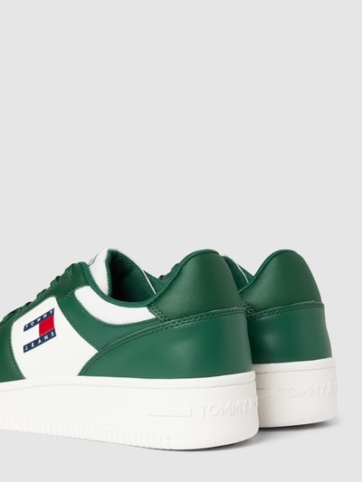 Peek & Cloppenburg Tommy JeansSneaker Mit Label-Detail Modell 'RETRO BASKET' In Dunkelgruen