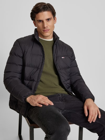 Peek & Cloppenburg Tommy JeansSteppjacke Mit Logo-Stitching In Black