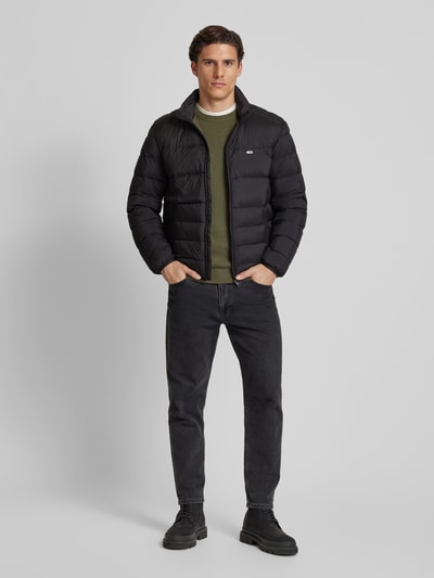 Peek & Cloppenburg Tommy JeansSteppjacke Mit Logo-Stitching In Black