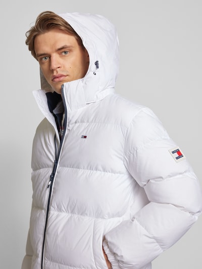 Peek & Cloppenburg Tommy JeansSteppjacke Mit Logo-Stitching In Weiss