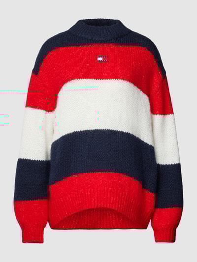 Peek & Cloppenburg Tommy JeansStrickpullover Im Colour-Blocking-Design In Marine