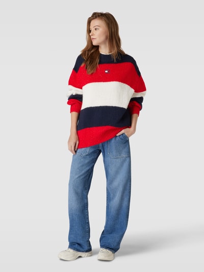 Peek & Cloppenburg Tommy JeansStrickpullover im Colour-Blocking-Design in marine