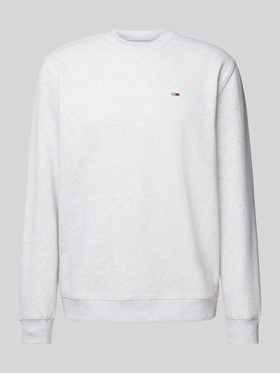 Peek & Cloppenburg Tommy JeansSweatshirt Mit Logo-Stitching In Hellgrau Melange