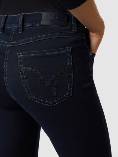 Peek & Cloppenburg TONIPerfect Shape Straight Fit Jeans Mit Stretch-Anteil In Dunkelblau
