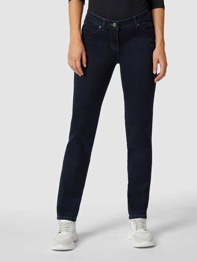 Peek & Cloppenburg TONIPerfect Shape Straight Fit Jeans Mit Stretch-Anteil In Dunkelblau