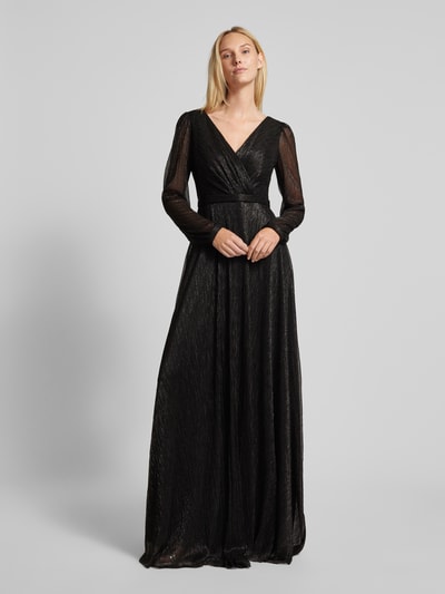 Peek & Cloppenburg TROYDEN COLLECTIONAbendkleid In Wickel-Optik In Black