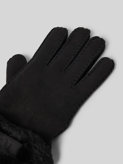 Peek & Cloppenburg UGGHandschuhe Aus Schafsfell Mit Label-Patch In Black