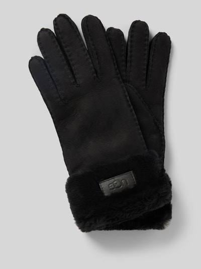 Peek & Cloppenburg UGGHandschuhe aus Schafsfell mit Label-Patch in black