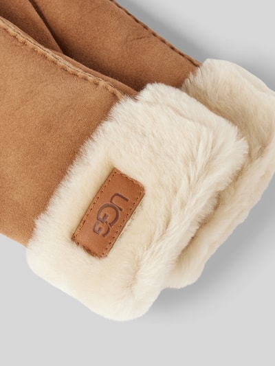 Peek & Cloppenburg UGGHandschuhe Aus Schafsfell Mit Label-Patch In Camel