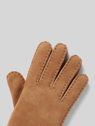 Peek & Cloppenburg UGGHandschuhe Aus Schafsfell Mit Label-Patch In Camel