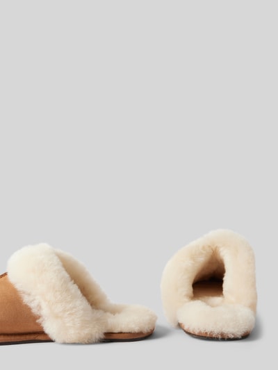 Peek & Cloppenburg UGGHausschuhe Aus Leder Modell 'SCUFFETTE II' In Camel