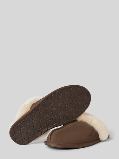 Peek & Cloppenburg UGGHausschuhe Aus Leder Modell 'SCUFFETTE II' In Dunkelbraun