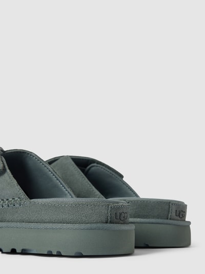 Peek & Cloppenburg UGGSlides Aus Leder Modell 'GOLDENSTAR' In Petrol