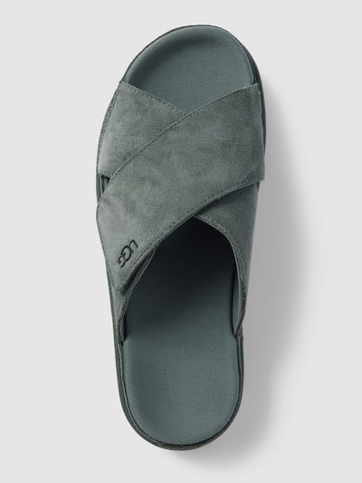 Peek & Cloppenburg UGGSlides Aus Leder Modell 'GOLDENSTAR' In Petrol