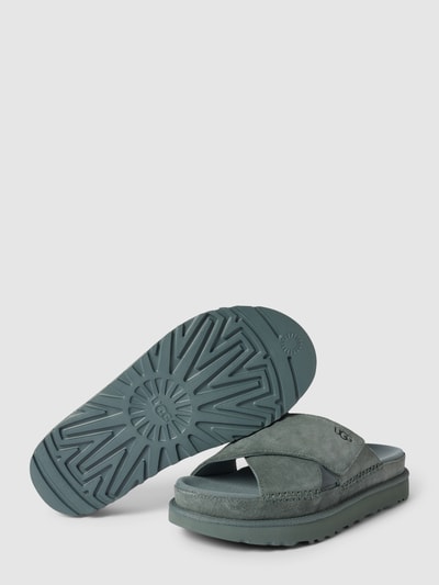 Peek & Cloppenburg UGGSlides Aus Leder Modell 'GOLDENSTAR' In Petrol